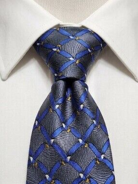 The Nature Conservancy 100% Silk African Fish Eagle Tie Blue Grey Preservation C